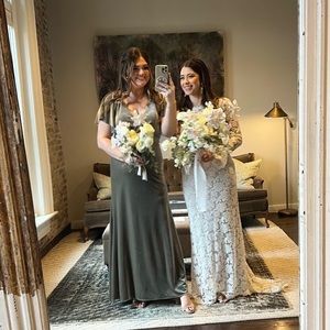 Jenny Yoo Sage Velvet Open Back Bridesmaid Dress BHLDN